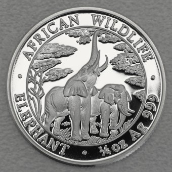 Silbermünze 1/4oz "Zambia Elefant 2003" African Wildlife