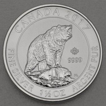 Silbermünze 1,5oz "Canadian Grizzly" 2017 (Kanada)