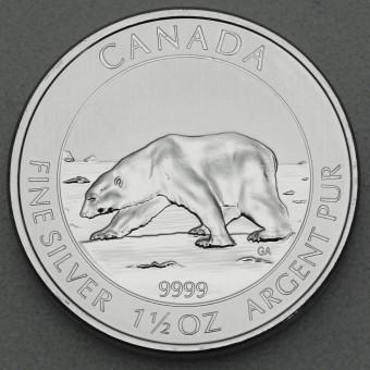 Silbermünze 1,5oz "Canadian Polarbear" 2013 (Kanada)
