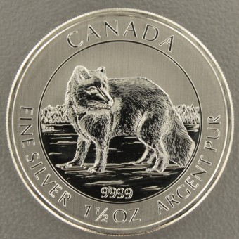 Silbermünze 1,5oz "Canadian Polarfox" 2014 (Kanada)