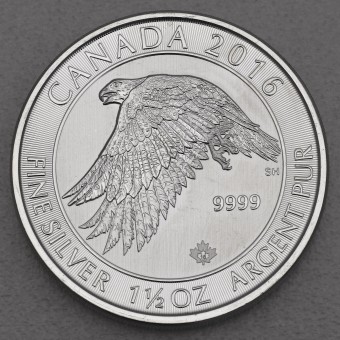 Silbermünze 1,5oz "Canadian Snow Falcon" 2016 (Kanada)