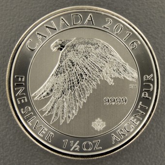 Silbermünze 1,5oz "Canadian Snow Falcon 2016" 