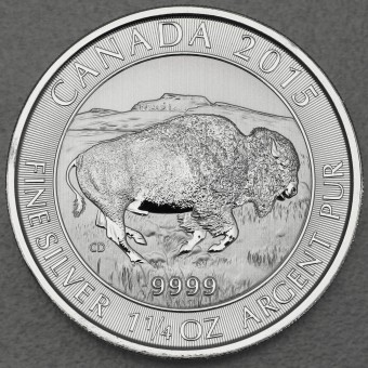 Silbermünze 1 1/4oz "Kanadischer Bison 2015" 