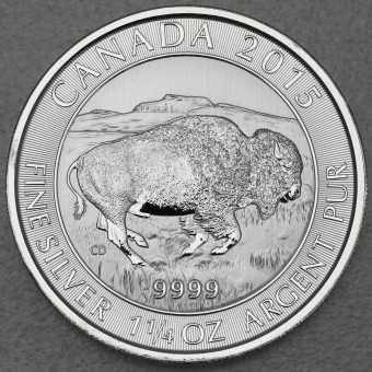 Silbermünze 1 1/4oz "Kanadischer Bison" 2015 (Kanada)