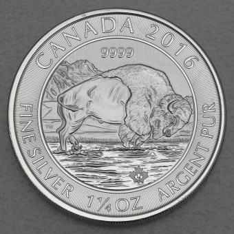 Silbermünze 1 1/4oz "Kanadischer Bison" 2016 (Kanada)