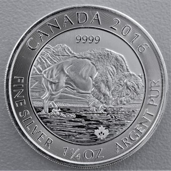 Silbermünze 1 1/4oz "Kanadischer Bison 2016" 