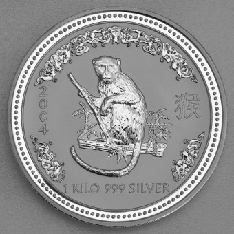 Silbermünze 1kg "Affe" 2004 Lunar I – Year of the Monkey (Australien)