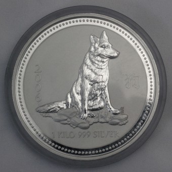 Silbermünze 1kg "2006 Hund" Lunar I 