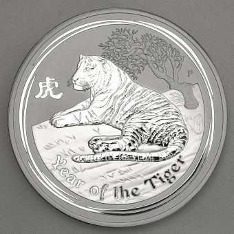 Silbermünze 1kg "2010 Tiger" Lunar II 