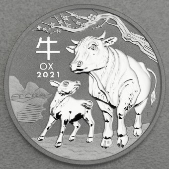 Silbermünze 1kg "2021 Ochse" Lunar III 