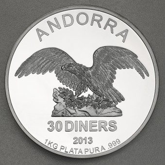 Silbermünze 1kg "Andorra Eagle - 2013" 