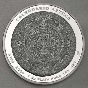 Silbermünze 1kg "Aztekenkalender" 2009 (PL) (Mexiko)