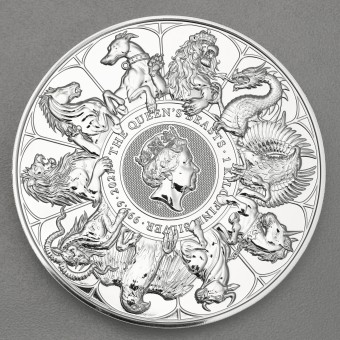 Silbermünze 1kg "Completer Coin" 2021 The Queen's Beasts (Großbritannien)