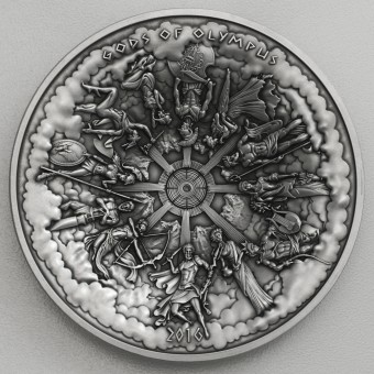 Silbermünze 1kg "Gods of Olympus" 2016 (AF) (Cook Islands)