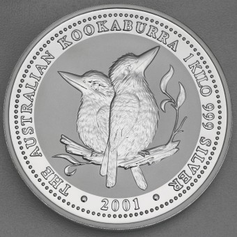 Silbermünze 1kg "Kookaburra" 2001 (Australien)