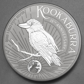 Silbermünze 1kg "Kookaburra" 2025 35th Anniversary (Australien)