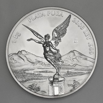 Silbermünze 1kg "Libertad" 2008 (Mexiko)