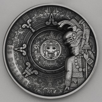 Silbermünze 1kg "Maya Heritage" 2018 Antique Finish (Samoa)