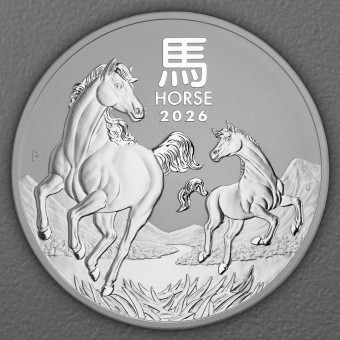 Silbermünze 1kg "Pferd" 2026 Lunar III – Year of the Horse (Australien)