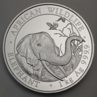 Silbermünze 1kg "Elefant" 2018 African Wildlife (Somalia)