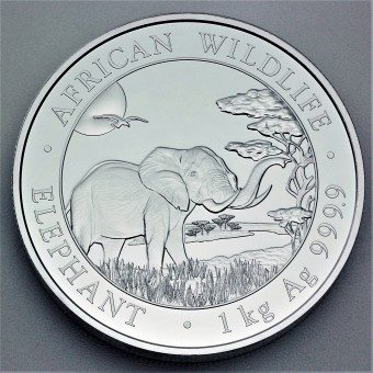 Silbermünze 1kg "Elefant" 2019 African Wildlife (Somalia)