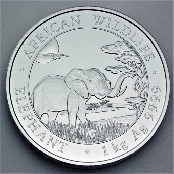 Silbermünze 1kg "Somalia Elefant 2019" 