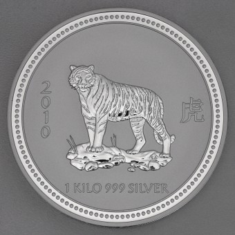 Silbermünze 1kg "Tiger" 2010 Lunar I – Year of the Tiger (Australien)