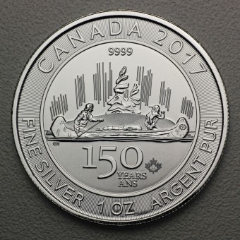 Silbermünze 1oz "150 Jahre Kanada Voyageur-2017" 