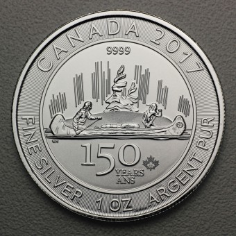 Silbermünze 1oz "Voyageur" 2017 150-jähriges Bestehen von Kanada (Kanada)