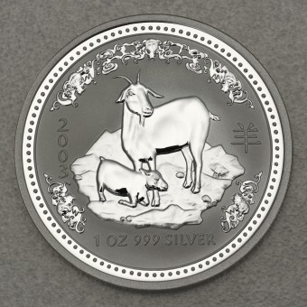 Silbermünze 1oz "Ziege" 2003 Lunar I – Year of the Goat (Australien)