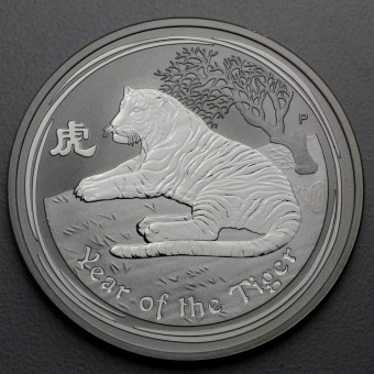 Silbermünze 1oz "2010 Tiger" Lunar II 