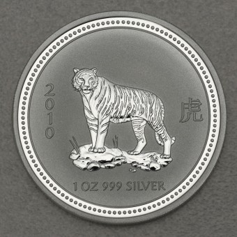 Silbermünze 1oz "2010 Tiger" Lunar I 