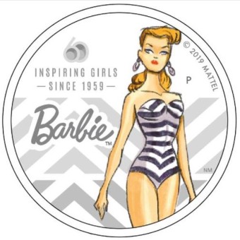 Silbermünze 1oz "Barbie" 2019 (PP/koloriert) 60. Jubiläum (Tuvalu)