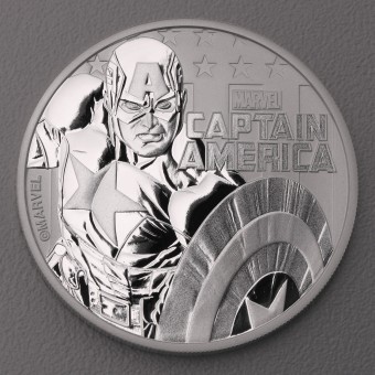 Silbermünze 1oz "Captain America 2019" (Marvel) 