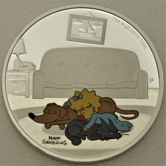 Silbermünze 1oz "Maggie Simpson" 2019 The Simpsons (Tuvalu)