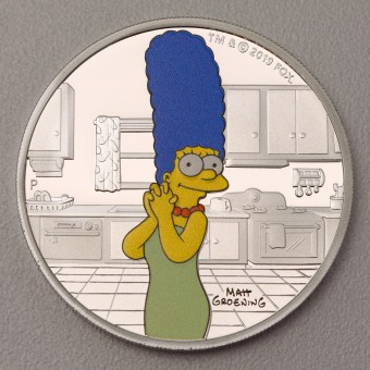 Silbermünze 1oz "Marge Simpson" 2019 (koloriert) The Simpsons (Tuvalu)