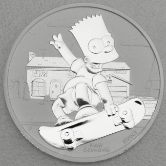 Silbermünze 1oz "Bart Simpson 2020" (Tuvalu) The Simpsons Serie