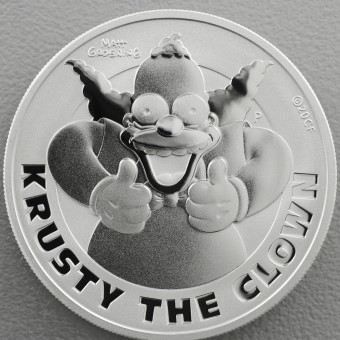 Silbermünze 1oz "Krusty the Clown 2020" (Tuvalu) The Simpsons Serie