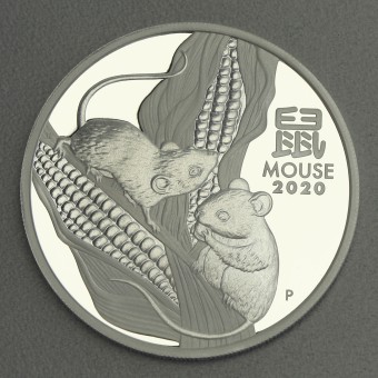 Silbermünze 1oz "Maus" 2020 (PP) Lunar III – Year of the Mouse (Australien)