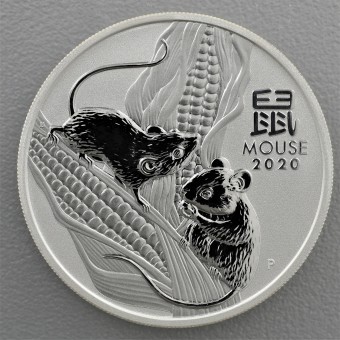 Silbermünze 1oz "2020 Maus" Lunar III 