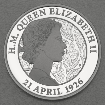 Silbermünze 1oz "95th Birthday Queen Elizabeth" 2021 - Polierte Platte