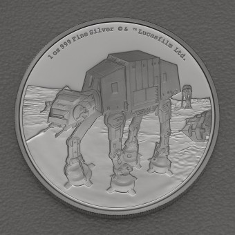 Silbermünze 1oz "AT-AT Walker - Star Wars 2022" PP 