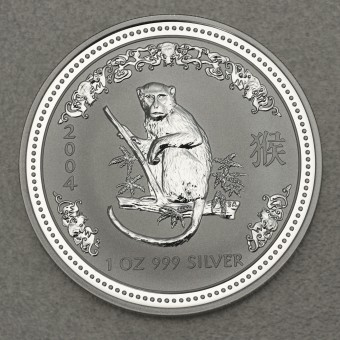 Silbermünze 1oz "Affe" 2004 Lunar I – Year of the Monkey 19% (Australien)