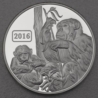 Silbermünze 1oz "Affe" 2016 Lunar (Tokelau)