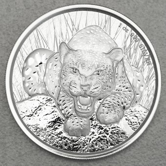 Silbermünze 1oz "African Leopard 2017" (Ghana) 