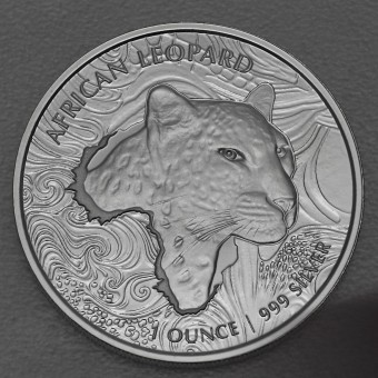 Silbermünze 1oz "African Leopard 2019" (Ghana) 