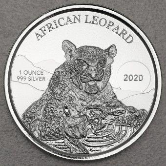 Silbermünze 1oz "African Leopard" 2020 (Ghana)