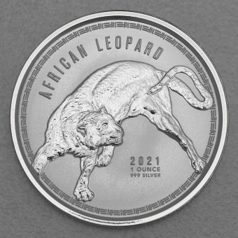 Silbermünze 1oz "African Leopard" 2021 (Ghana)