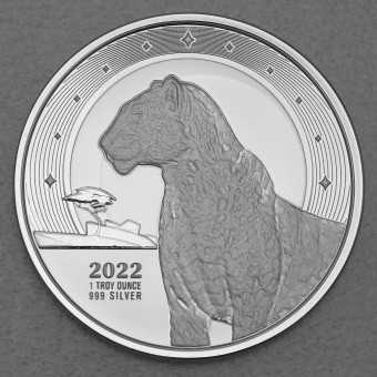 Silbermünze 1oz "African Leopard" 2022 (Ghana)