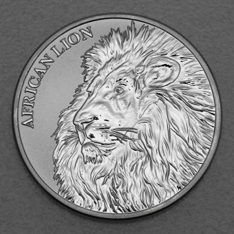 Silbermünze 1oz "African Lion 2018" (Tschad) African Lion-Serie